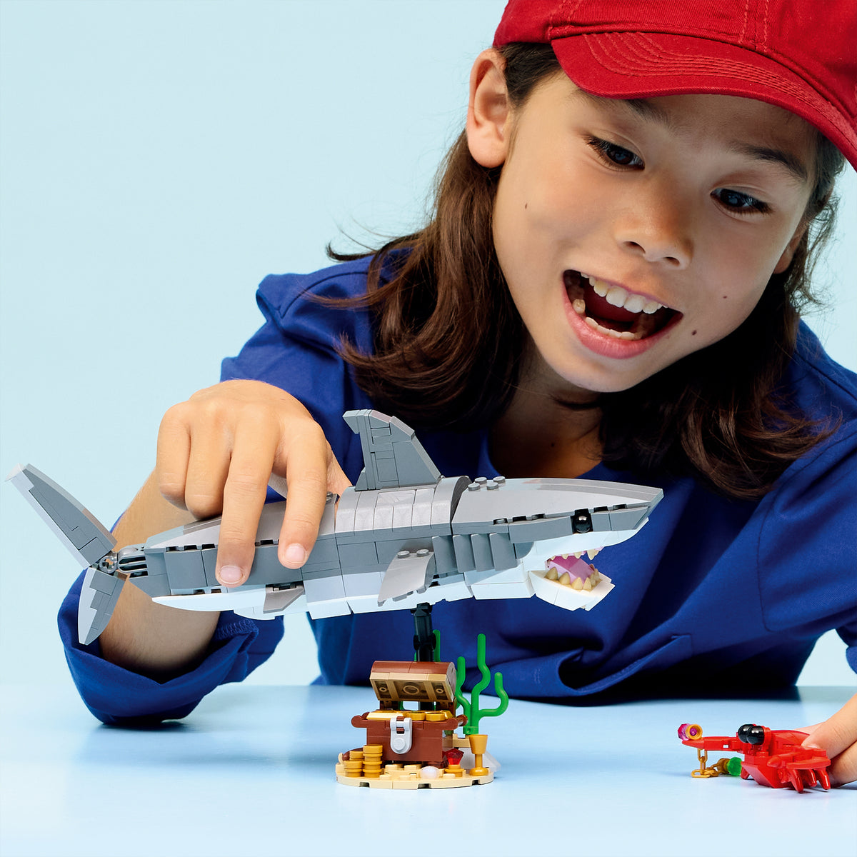 LEGO Creator 31381 Wilder Hai mit Schatztruhe