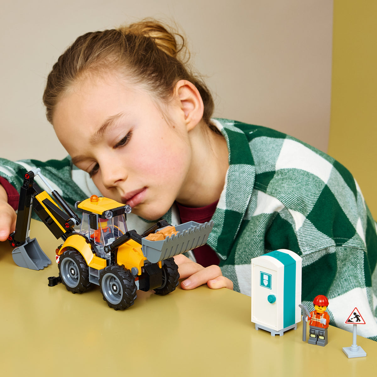 LEGO City 60480 Gelber Baggerlader