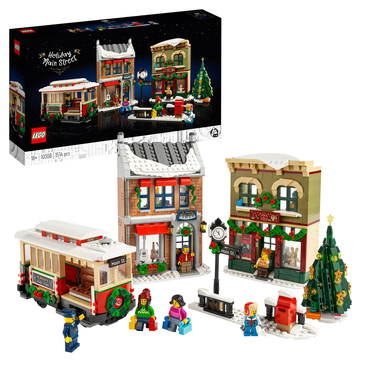 LEGO Icons 10308 Weihnachtlich geschmückte Hauptstraße