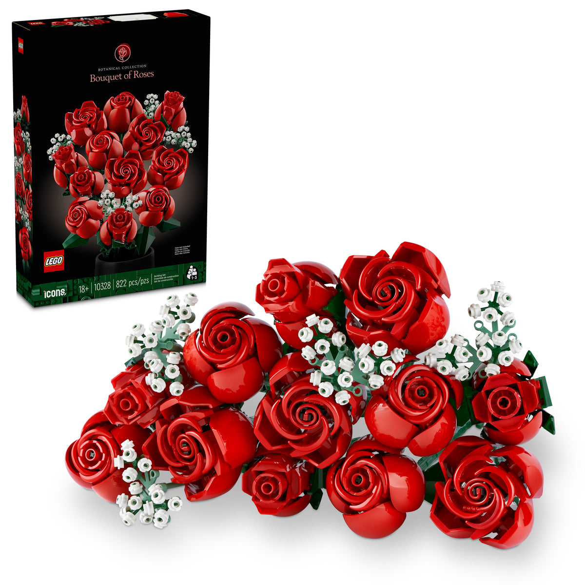 LEGO Botanicals 10328 Rosenstrauß