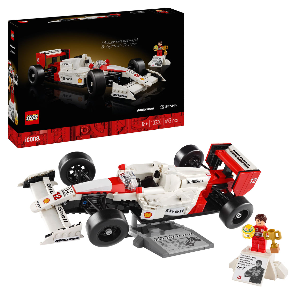 LEGO Icons 10330 McLaren MP4/4 & Ayrton Senna