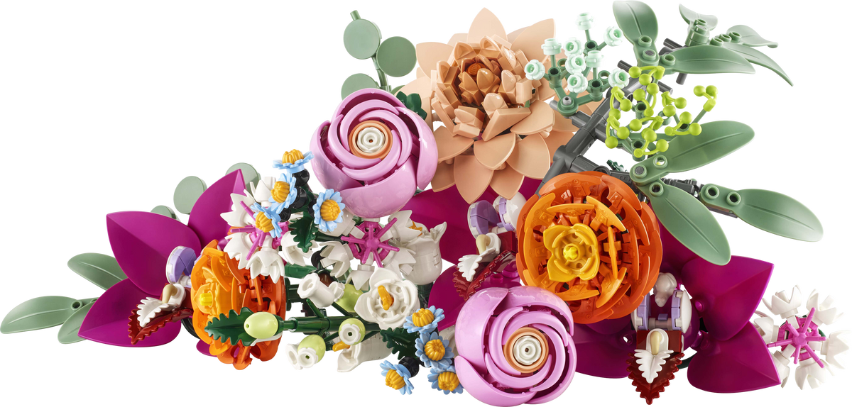 LEGO Botanicals 10342 Schöner Rosafarbener Blumenstrauß