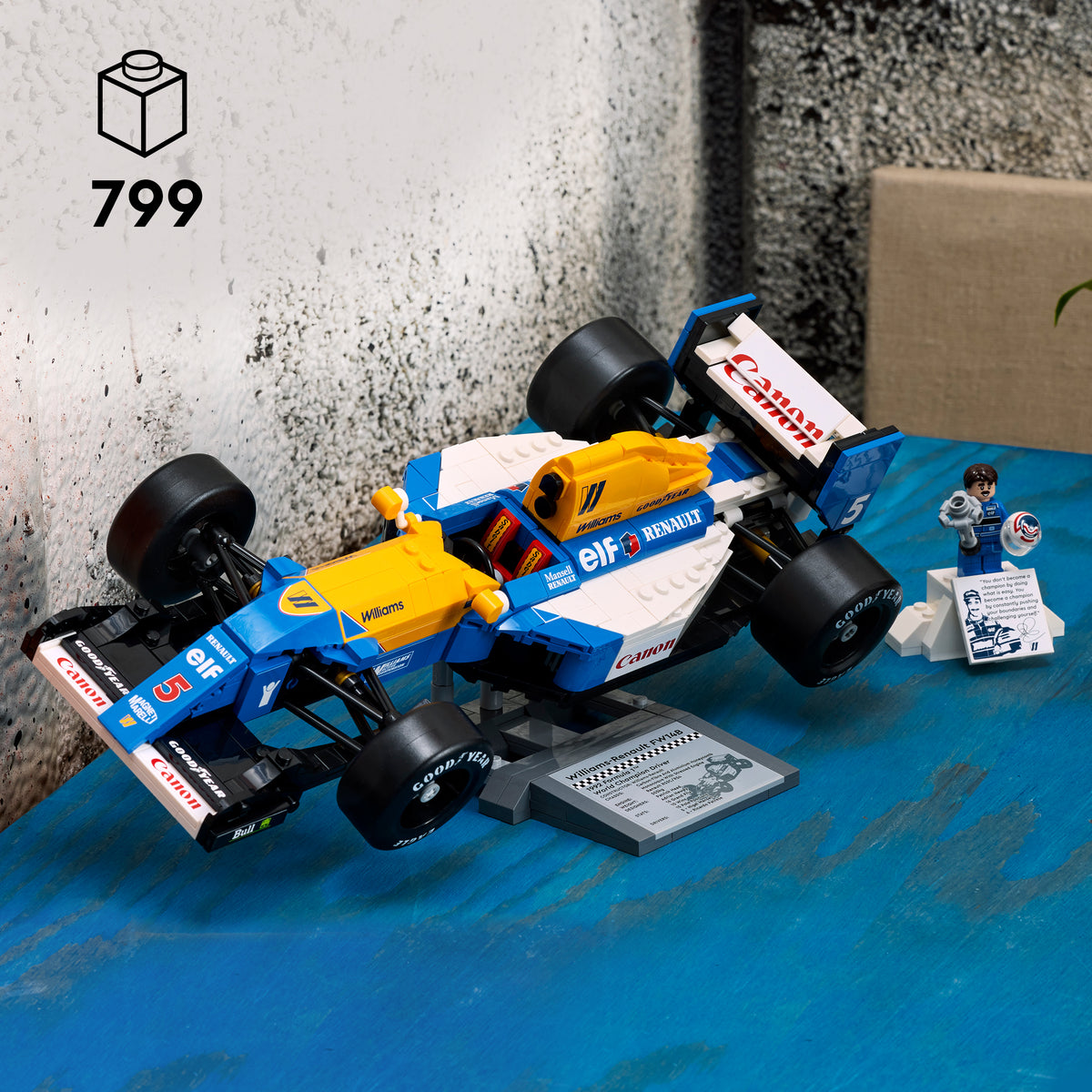 LEGO Icons 10353 Williams Racing FW14B mit Nigel Mansell