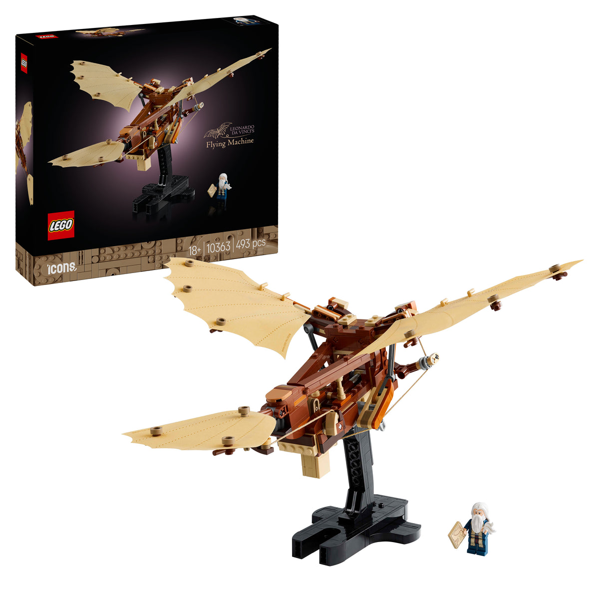 LEGO Icons 10363 Leonardo da Vincis Fluggerät