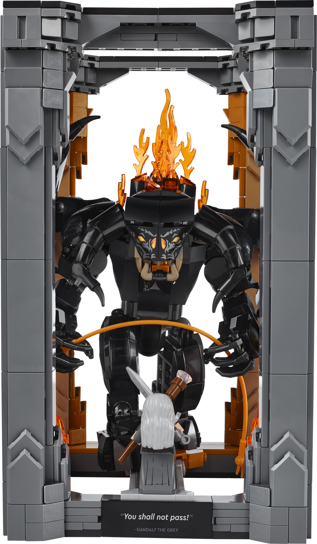 LEGO Icons 10367 Der Herr der Ringe: Balrog Bücherstütze