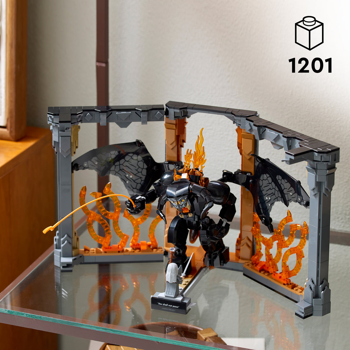 LEGO Icons 10367 Der Herr der Ringe: Balrog Bücherstütze