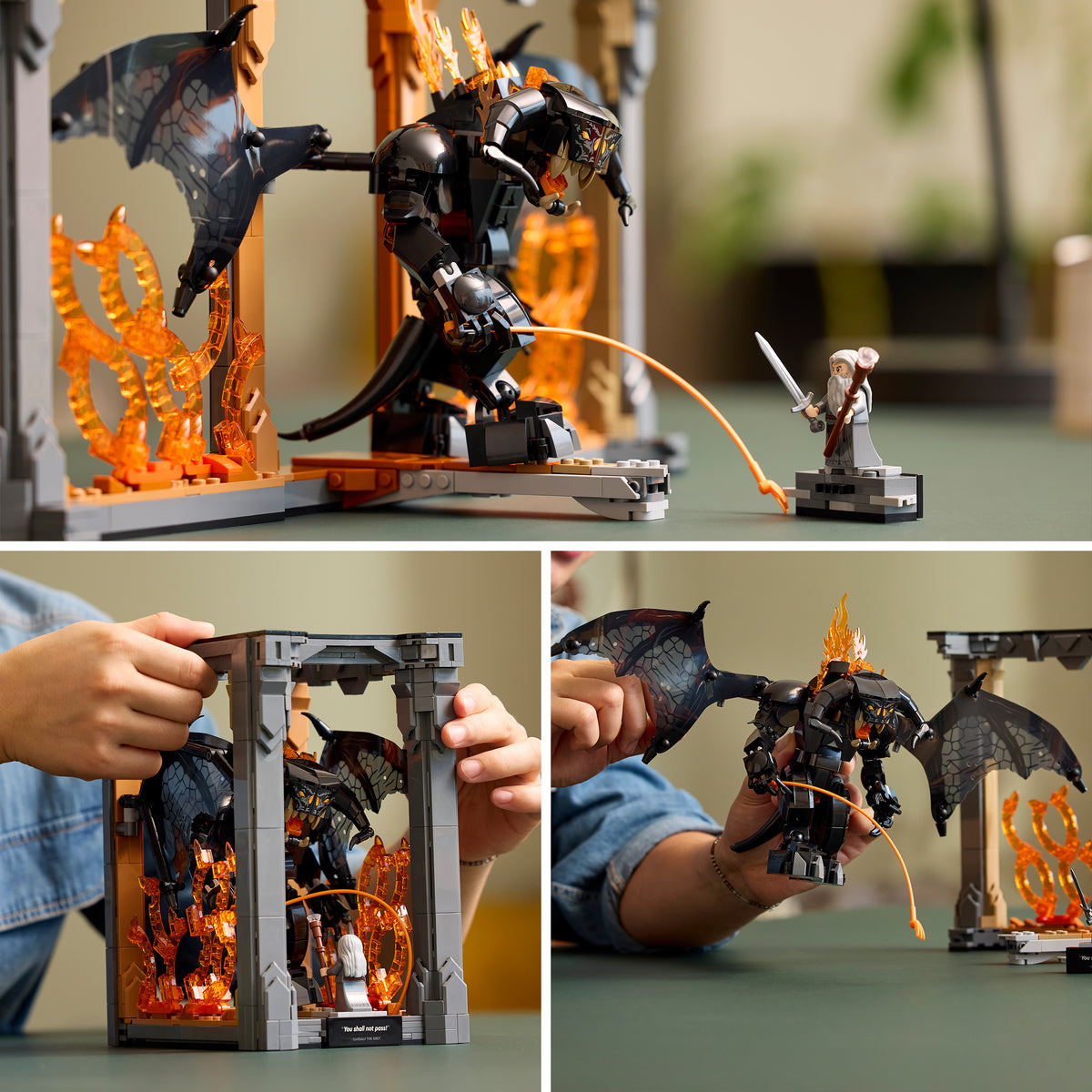 LEGO Icons 10367 Der Herr der Ringe: Balrog Bücherstütze