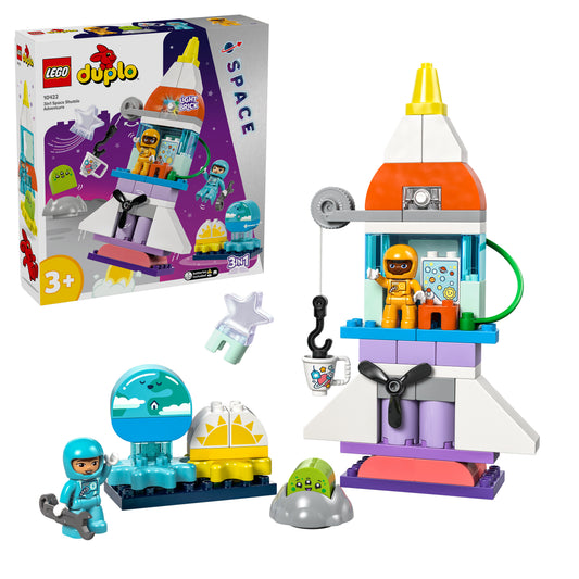 LEGO DUPLO 10422 3-in-1-Spaceshuttle für viele Abenteuer