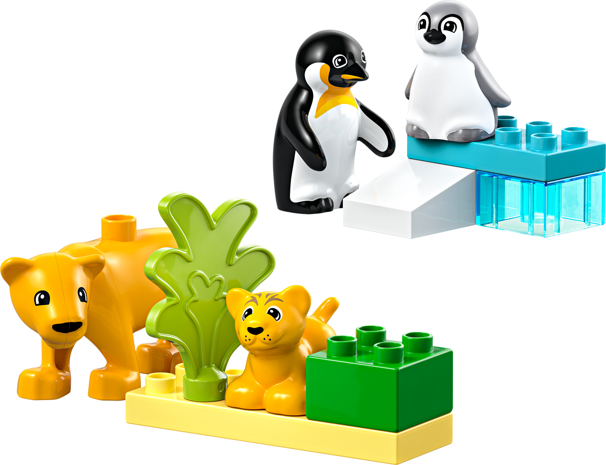 LEGO DUPLO 10442 Wildtier-Familien: Pinguine und Löwen