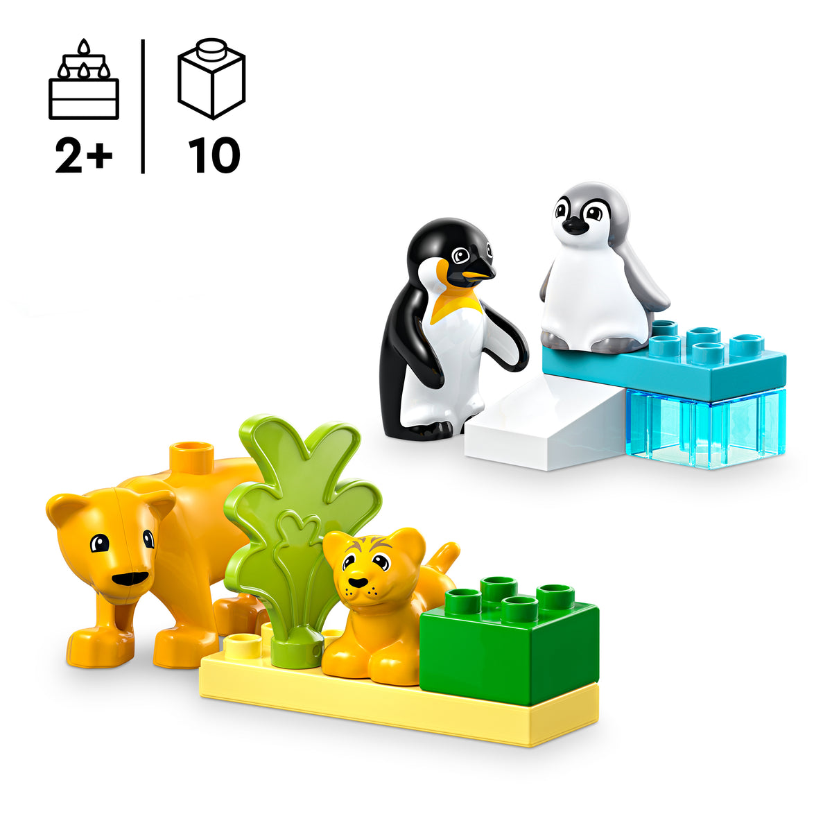 LEGO DUPLO 10442 Wildtier-Familien: Pinguine und Löwen