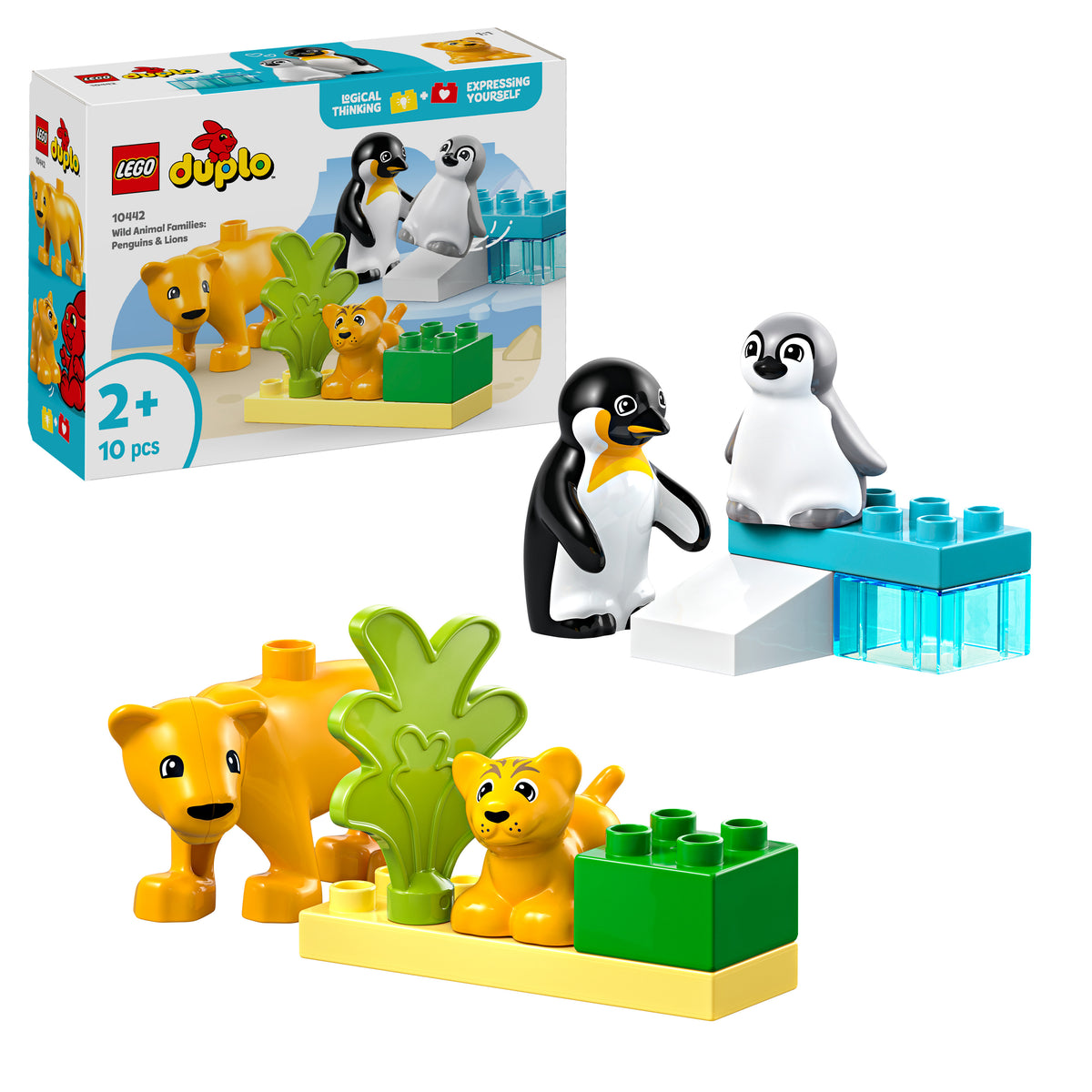 LEGO DUPLO 10442 Wildtier-Familien: Pinguine und Löwen