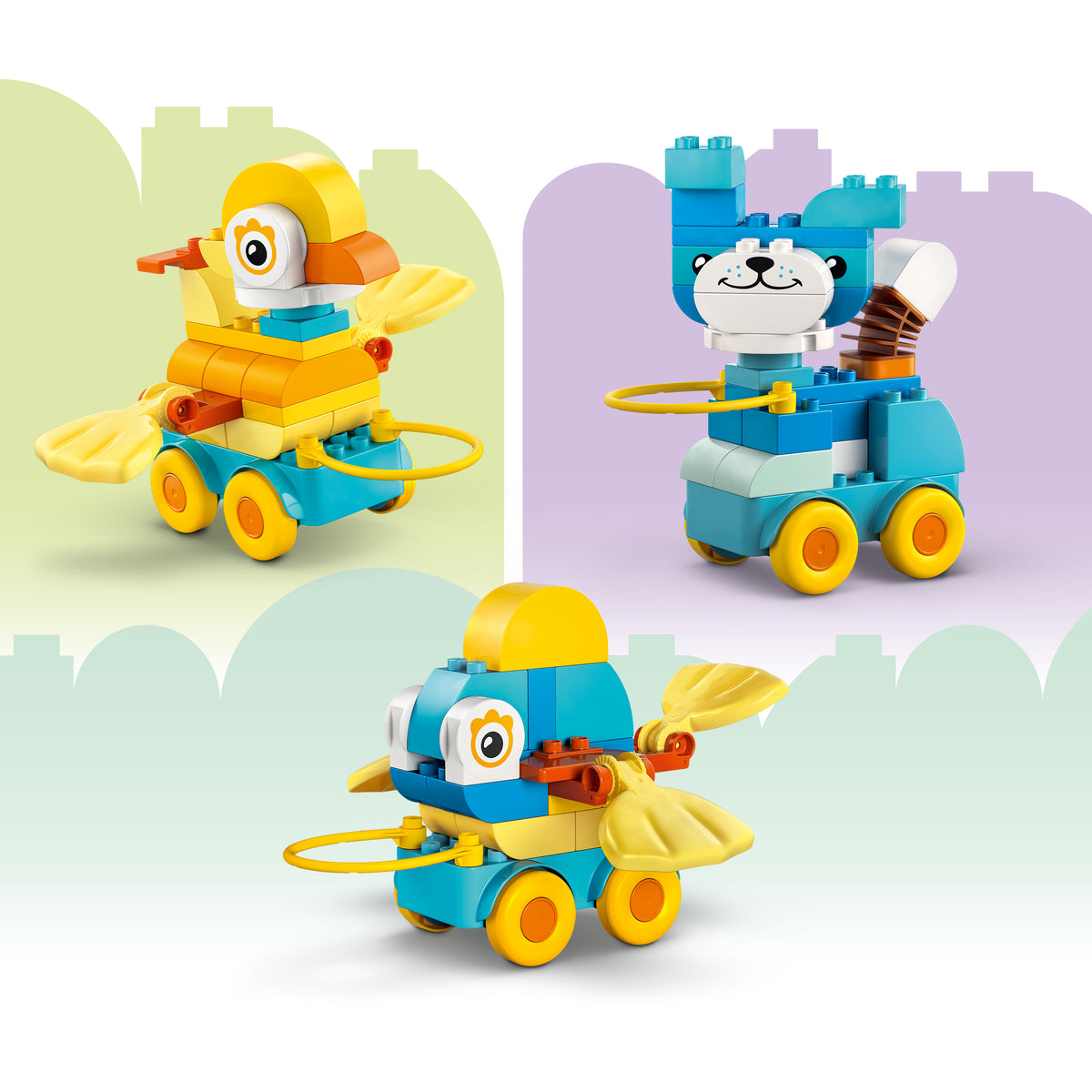 LEGO DUPLO 10448 Town Tiere auf Rädern 3-in-1-Set