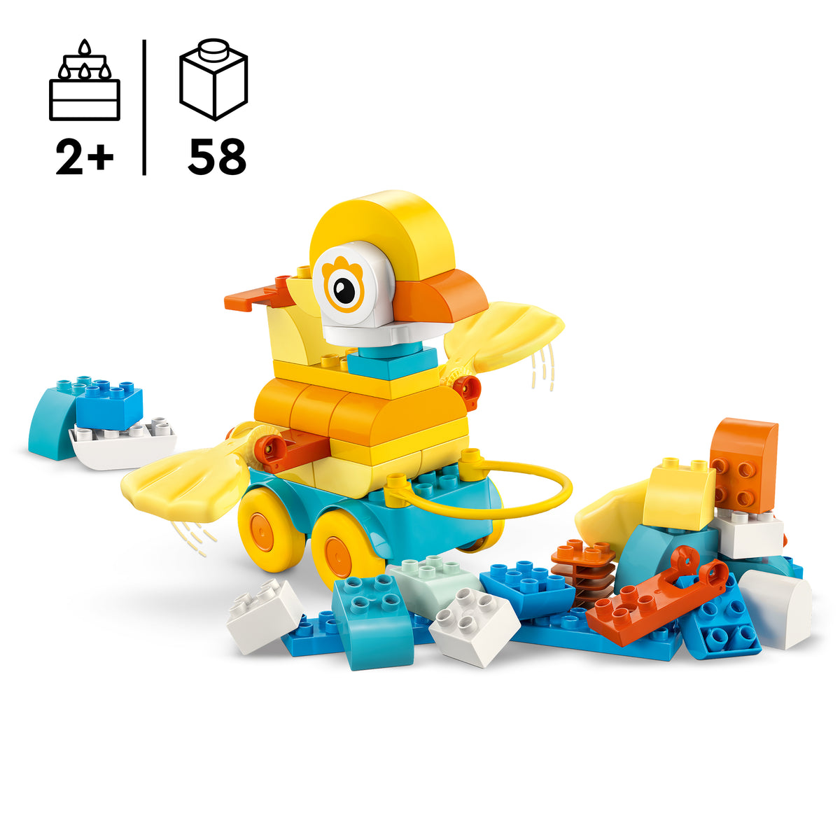 LEGO DUPLO 10448 Town Tiere auf Rädern 3-in-1-Set