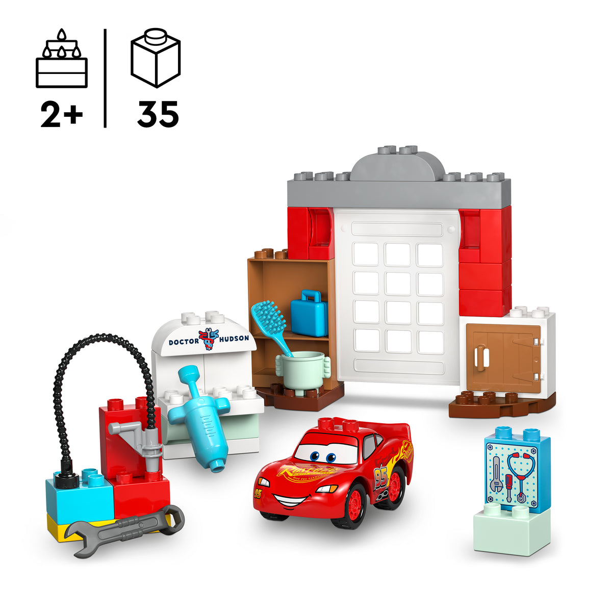 LEGO DUPLO 10456 McQueens Besuch in Docs Werkstatt Bauspielzeug