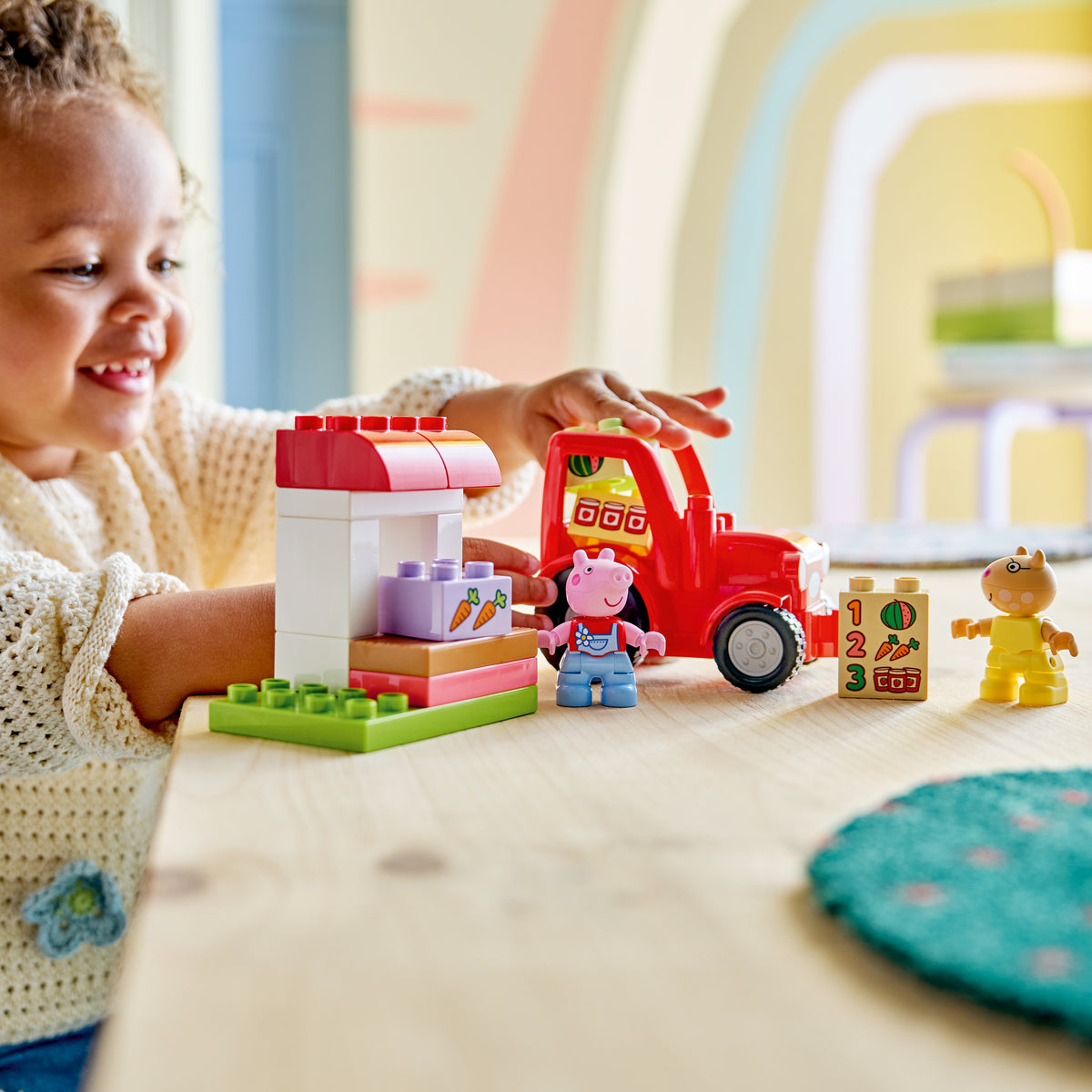 LEGO DUPLO 10468 Peppa Wutz Traktor und Marktstand