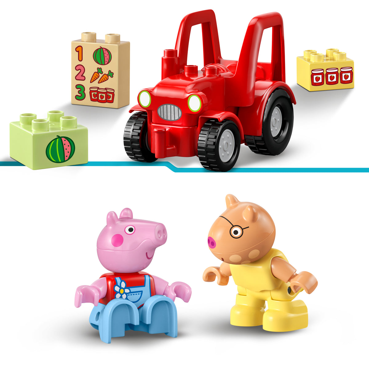 LEGO DUPLO 10468 Peppa Wutz Traktor und Marktstand
