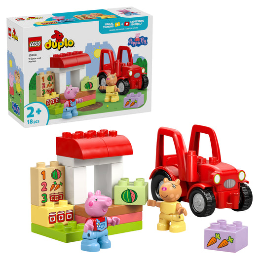 LEGO DUPLO 10468 Peppa Wutz Traktor und Marktstand