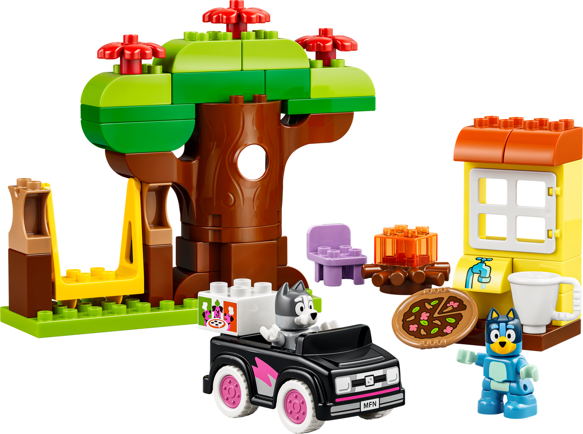 LEGO DUPLO 10469 Bluey Pizza-Schwestern mit Muffin und Bluey
