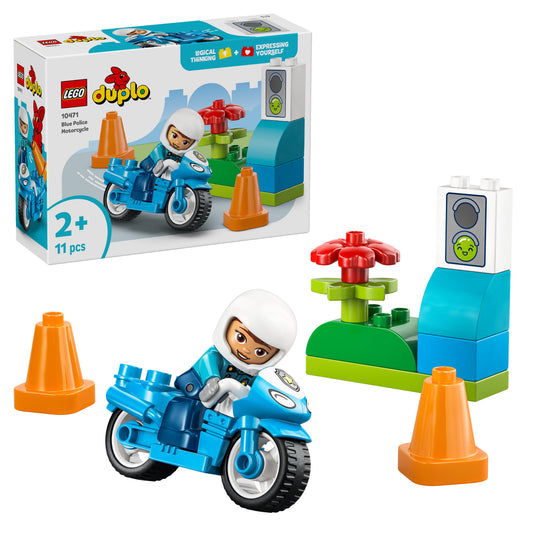 LEGO DUPLO 10471 Blaues Polizeimotorrad