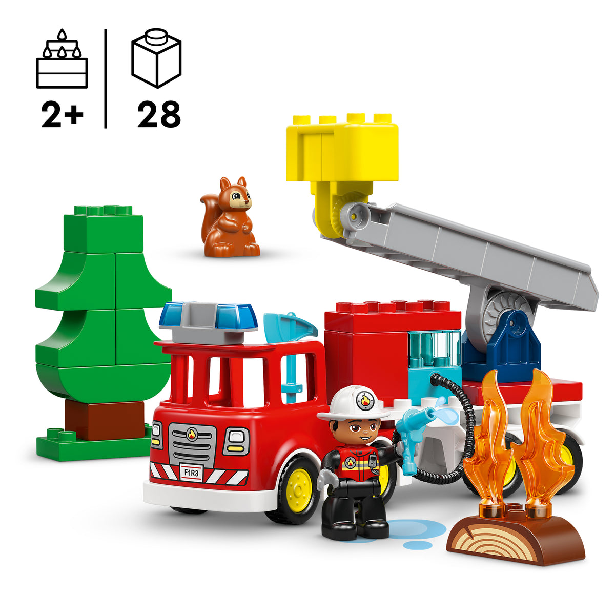 LEGO DUPLO 10473 Löschauto mit Schlauch und Feuerwehrmann