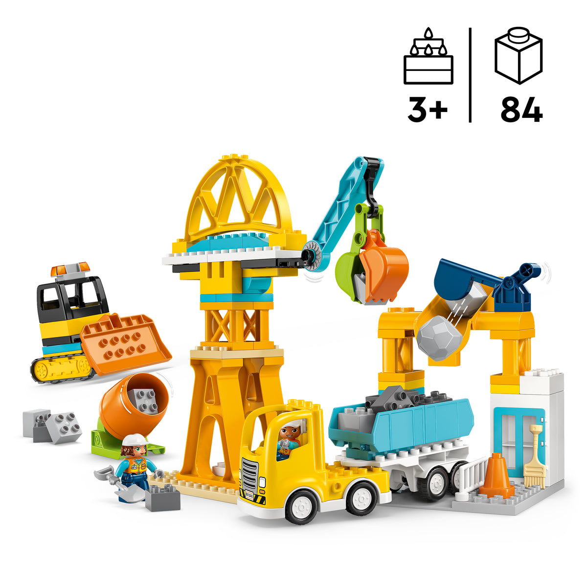 LEGO DUPLO 10476 Baustelle mit Baufahrzeugen