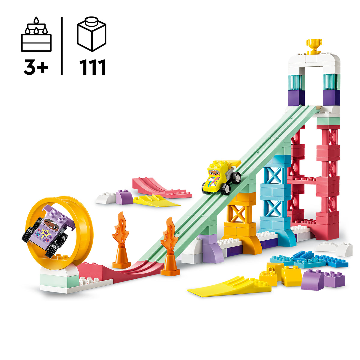 LEGO DUPLO Town 10478 Kreative Sprungschanzen mit kleinen Flitzern
