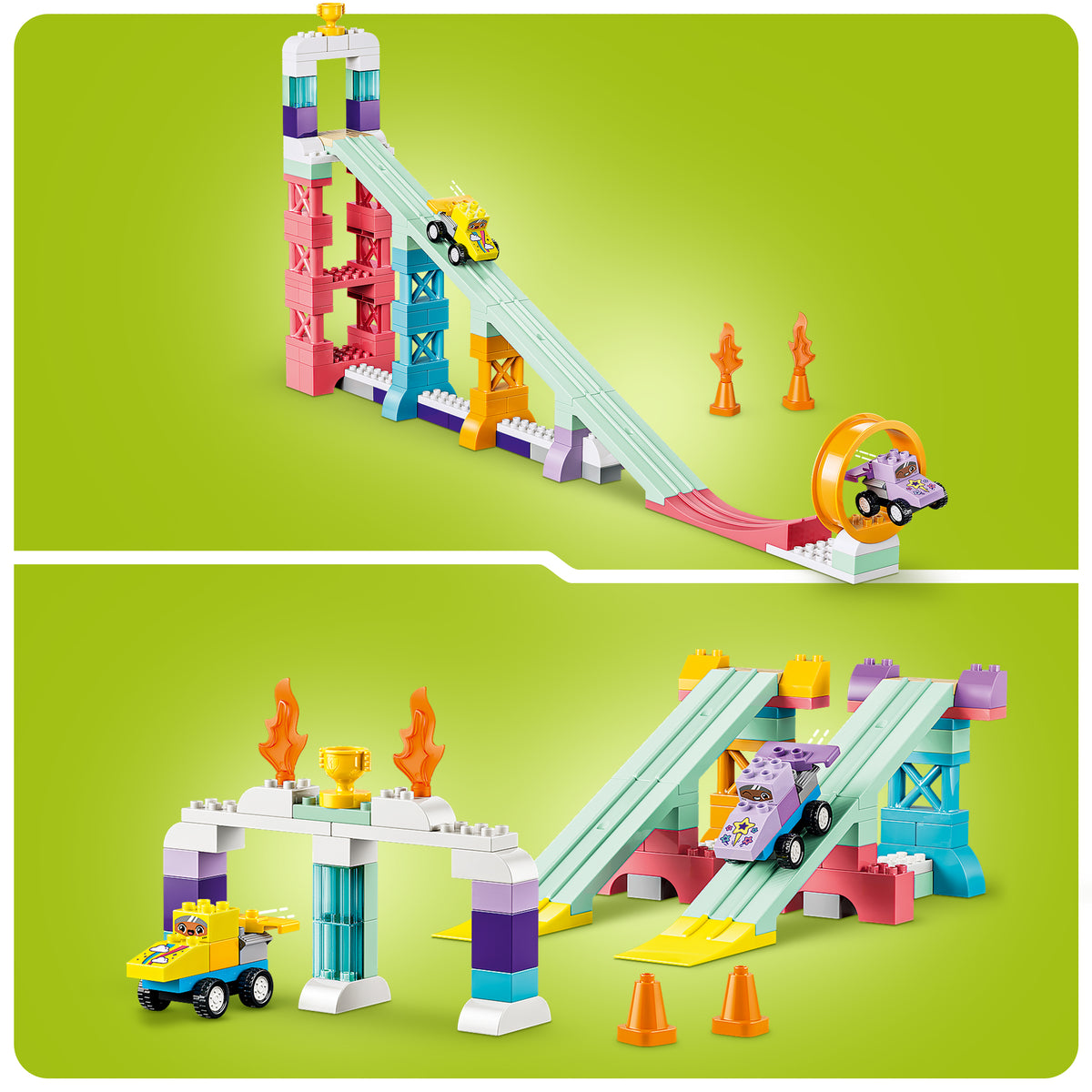 LEGO DUPLO Town 10478 Kreative Sprungschanzen mit kleinen Flitzern