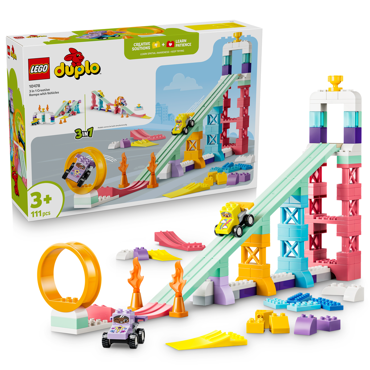 LEGO DUPLO Town 10478 Kreative Sprungschanzen mit kleinen Flitzern