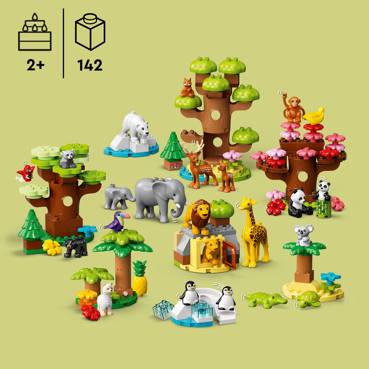 LEGO DUPLO 10975 Wilde Tiere der Welt