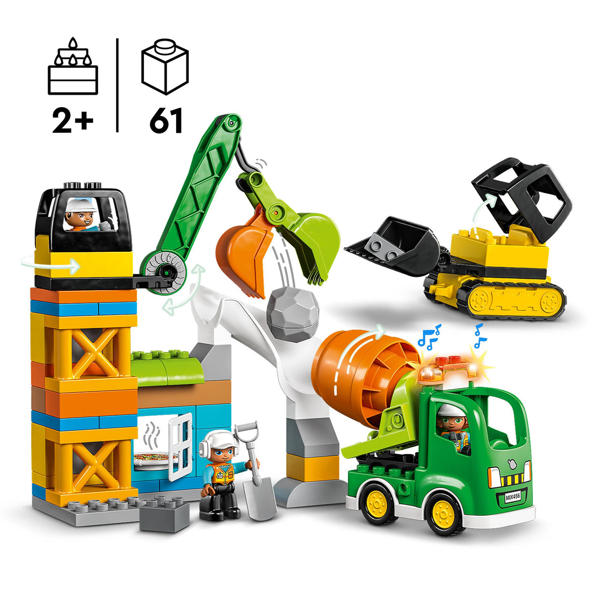 LEGO DUPLO 10990 Baustelle mit Baufahrzeugen