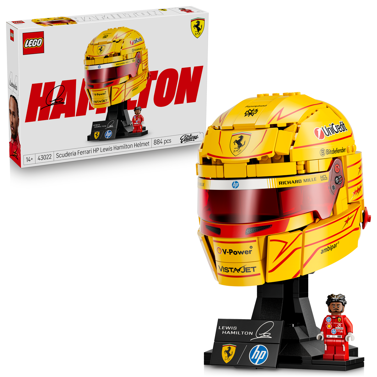 LEGO Editions 43022 Scuderia Ferrari HP Lewis Hamilton Helm