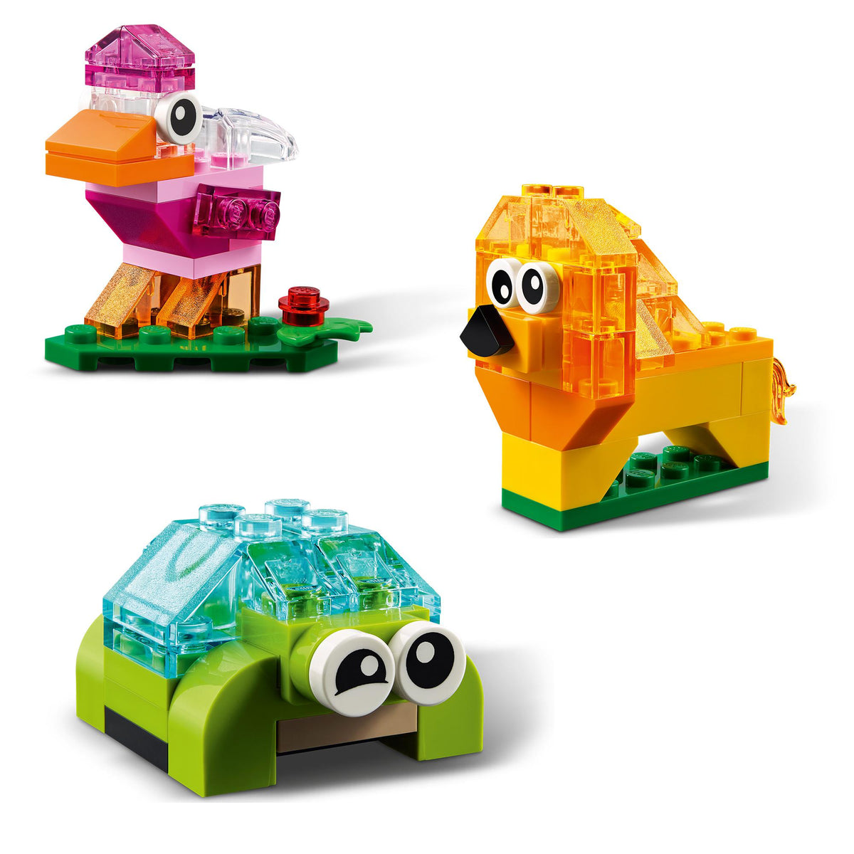 LEGO Classic 11013 Kreativ-Bauset mit durchsichtigen Steinen