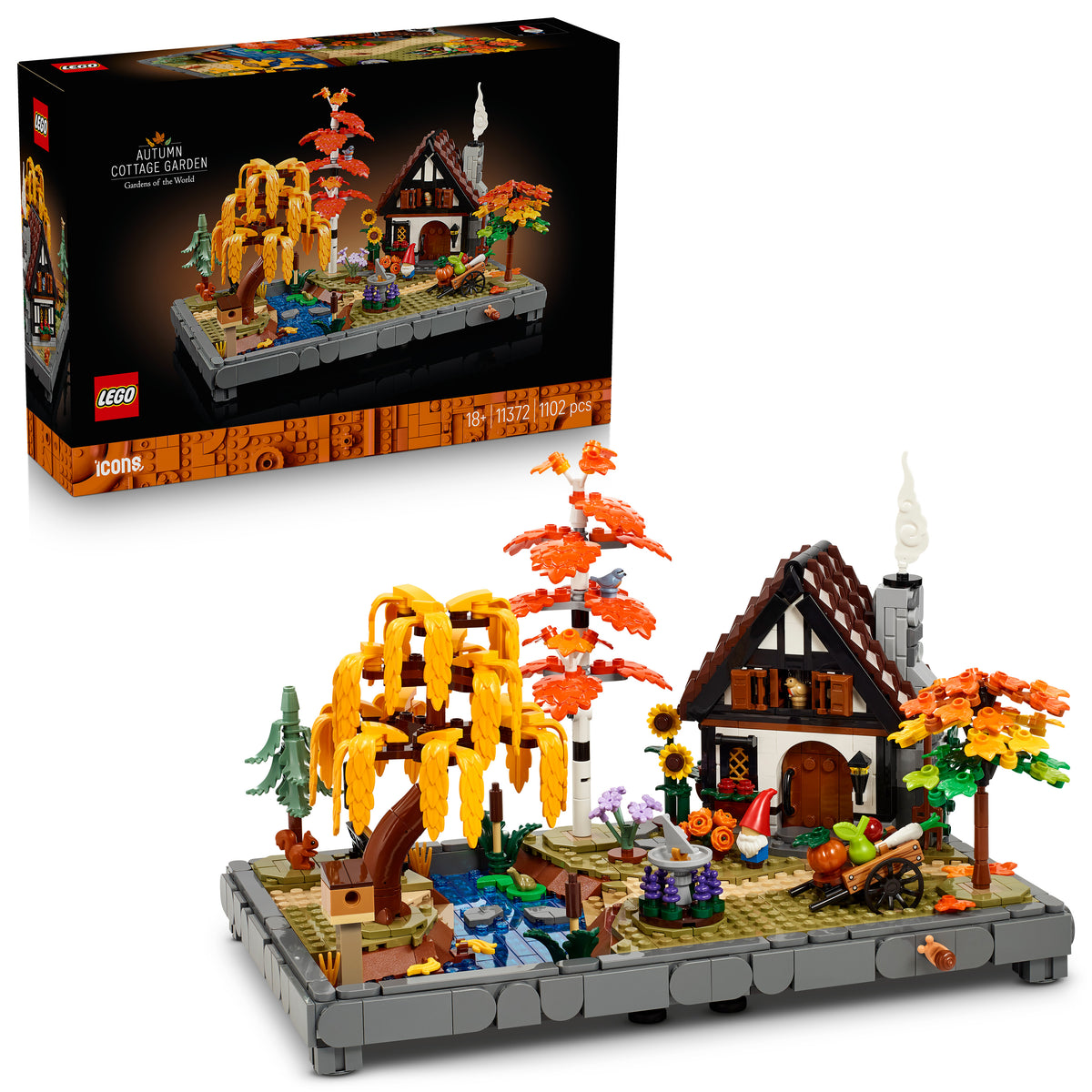 LEGO Icons 11372 Herbstlicher Landhausgarten
