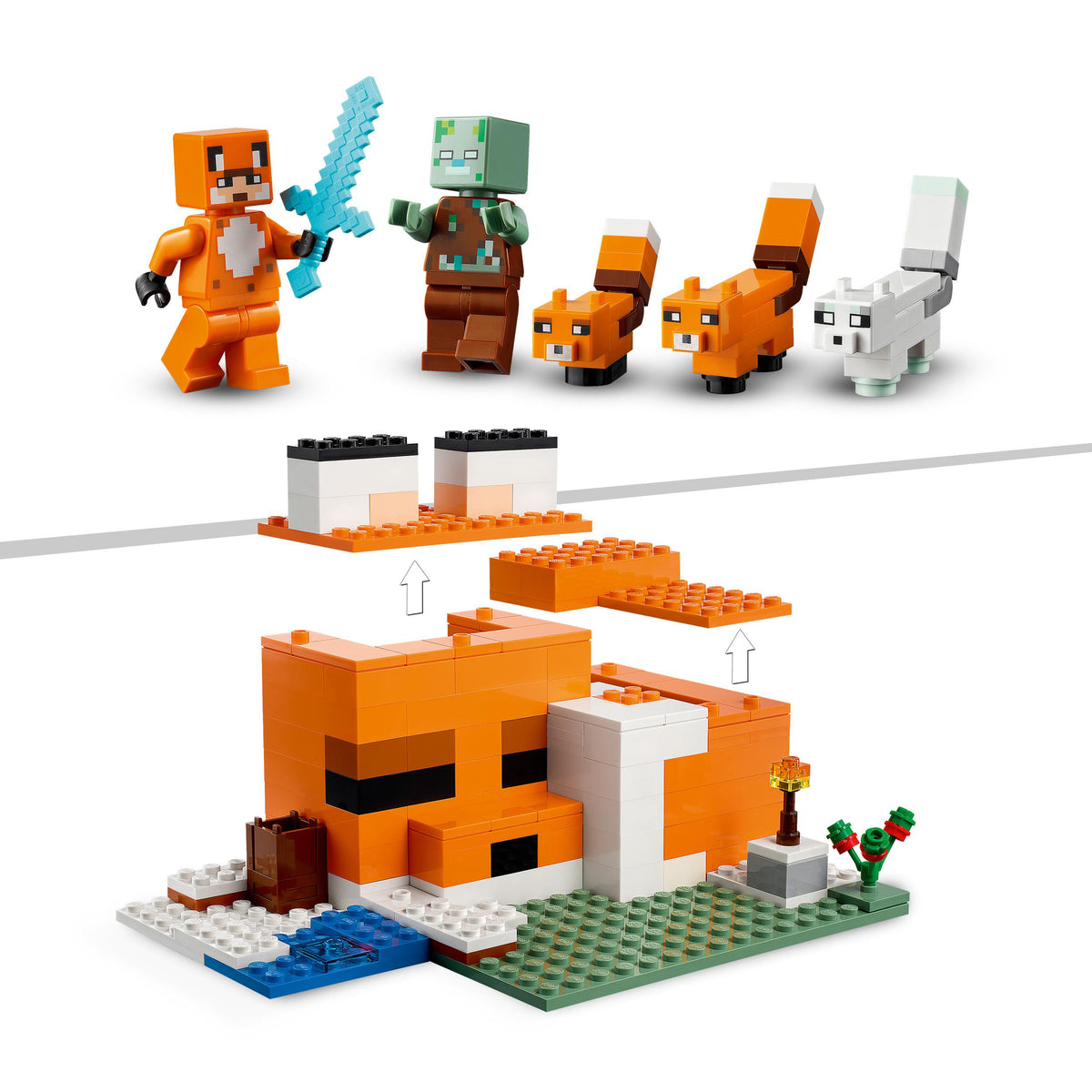 LEGO Minecraft 21178 Die Fuchs-Lodge