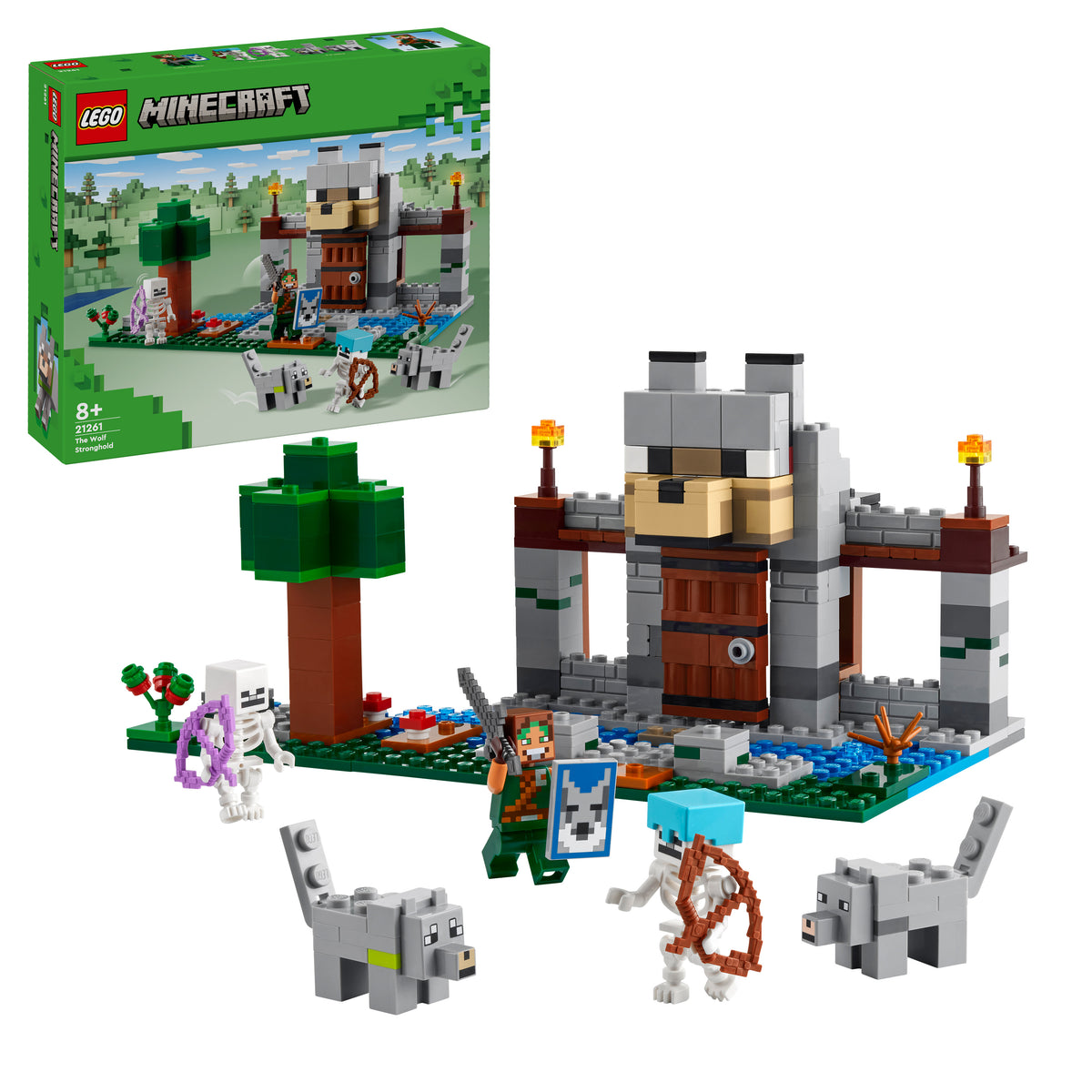 LEGO Minecraft 21261 Die Wolfsfestung