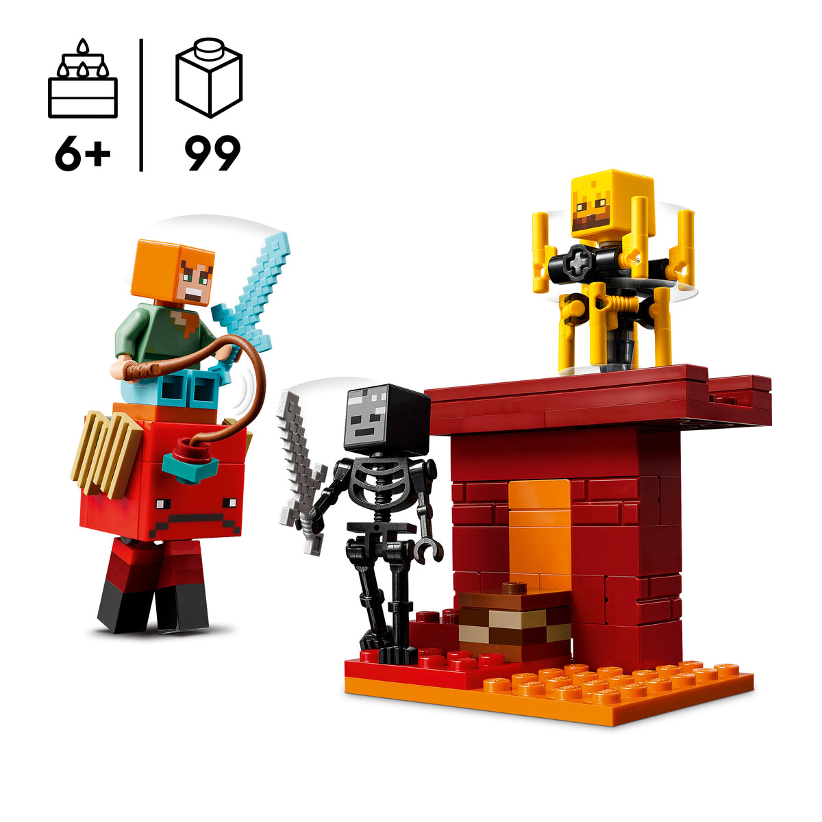 LEGO Minecraft 21266 Das Lava-Duell im Nether