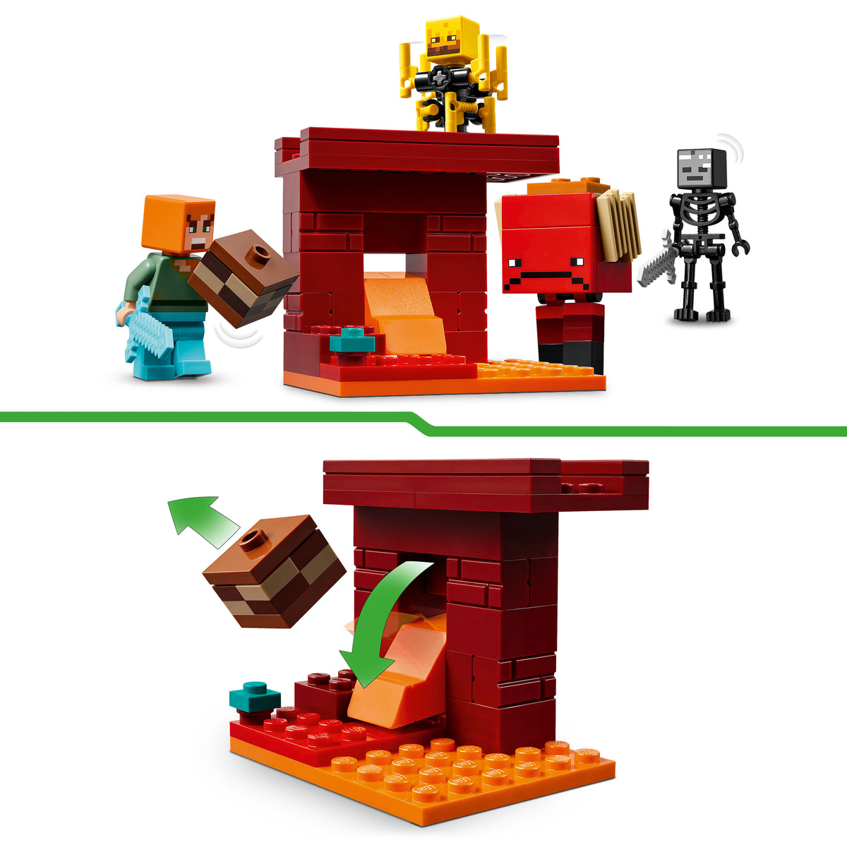 LEGO Minecraft 21266 Das Lava-Duell im Nether