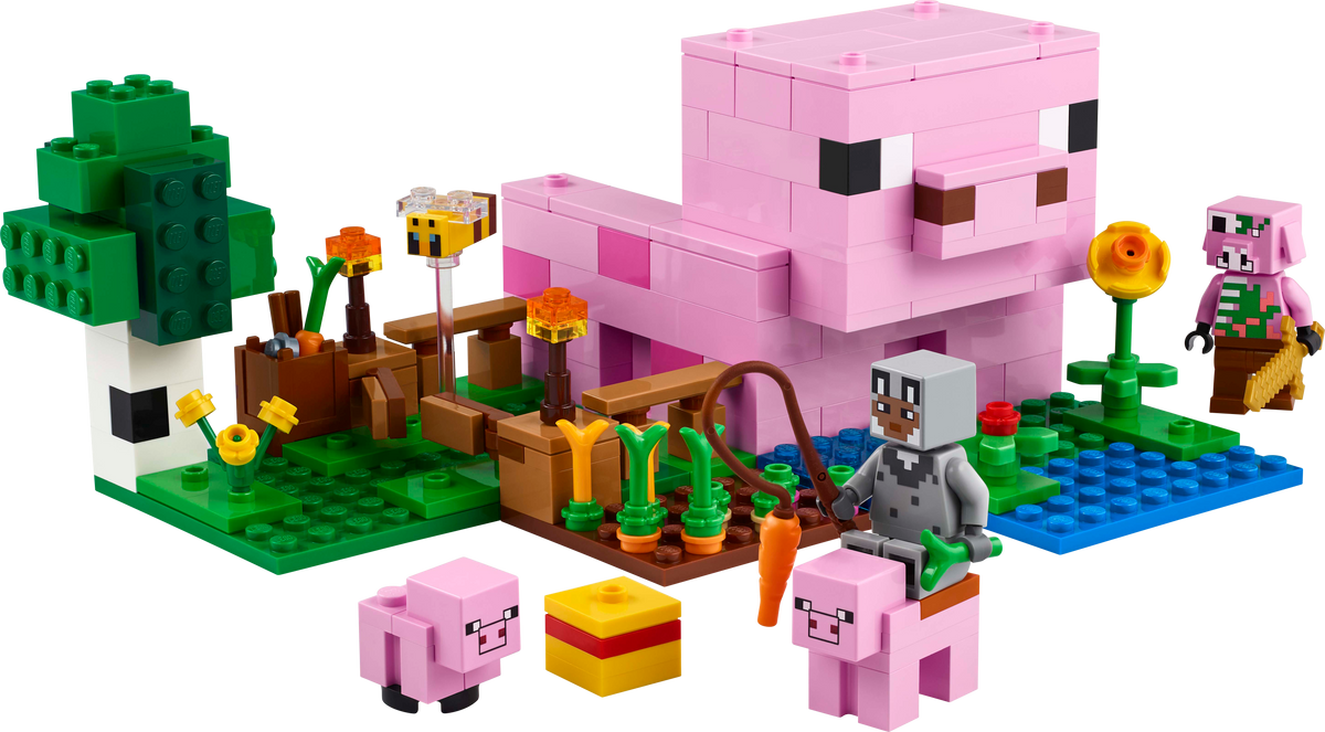 LEGO Minecraft 21268 Das Babyschwein-Haus