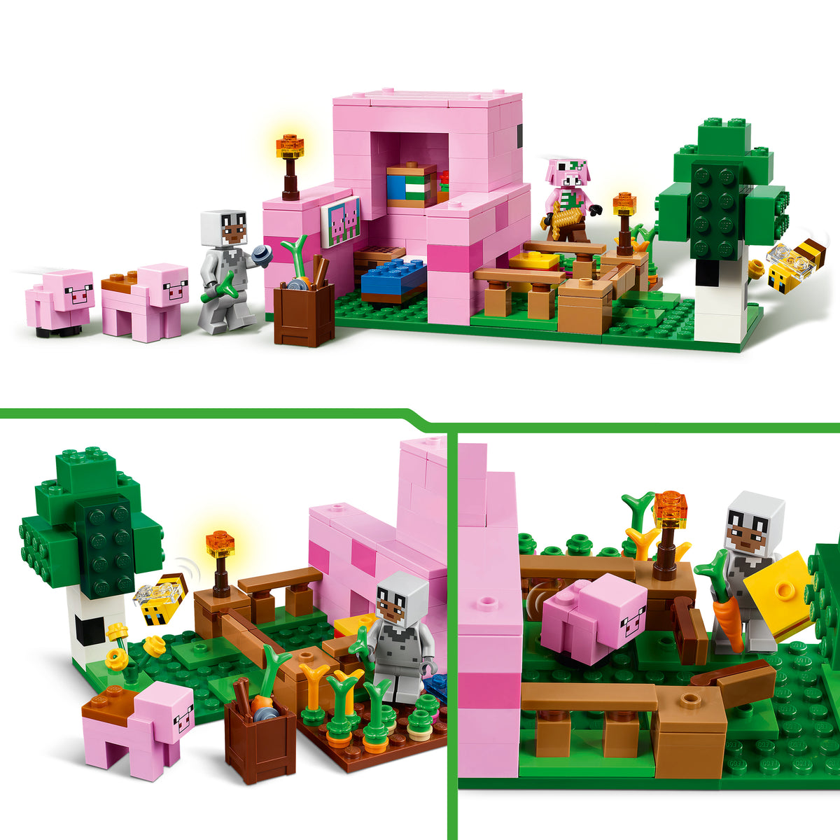 LEGO Minecraft 21268 Das Babyschwein-Haus