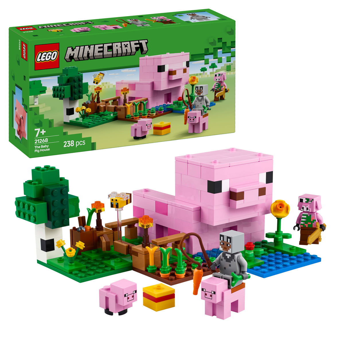 LEGO Minecraft 21268 Das Babyschwein-Haus