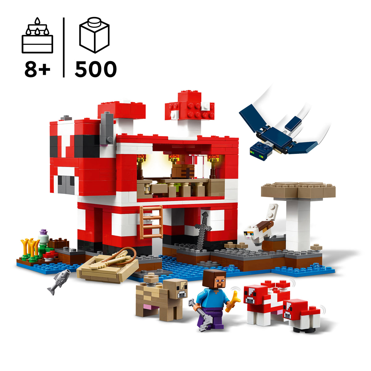 LEGO Minecraft 21270 Das Pilzkuh-Haus