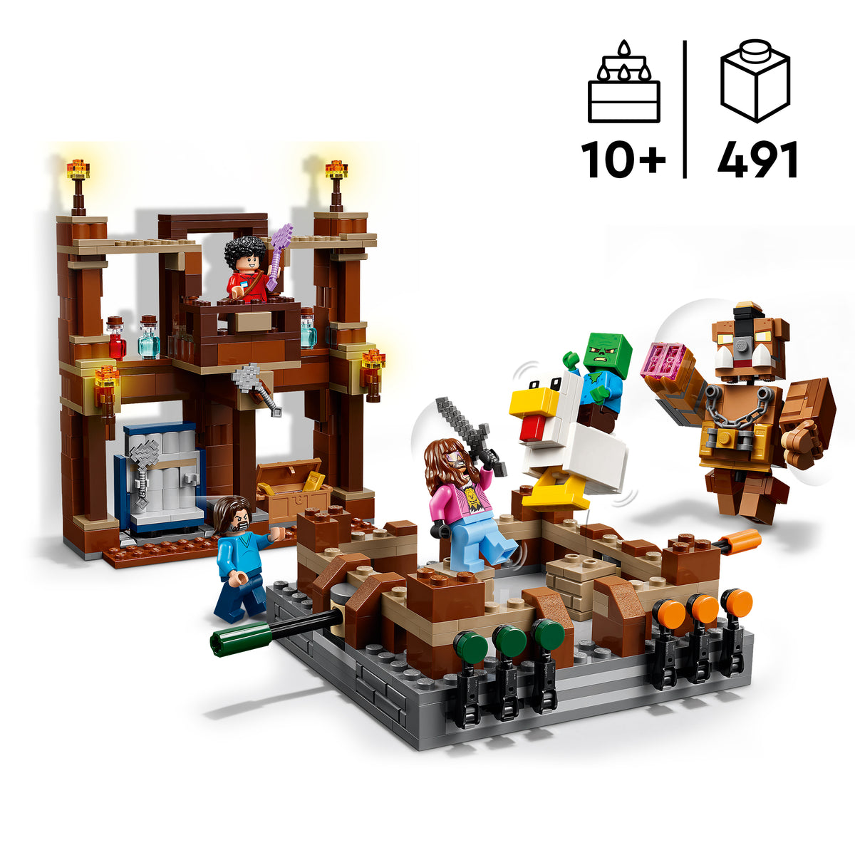 LEGO Minecraft 21272 Waldanwesen mit Boxring