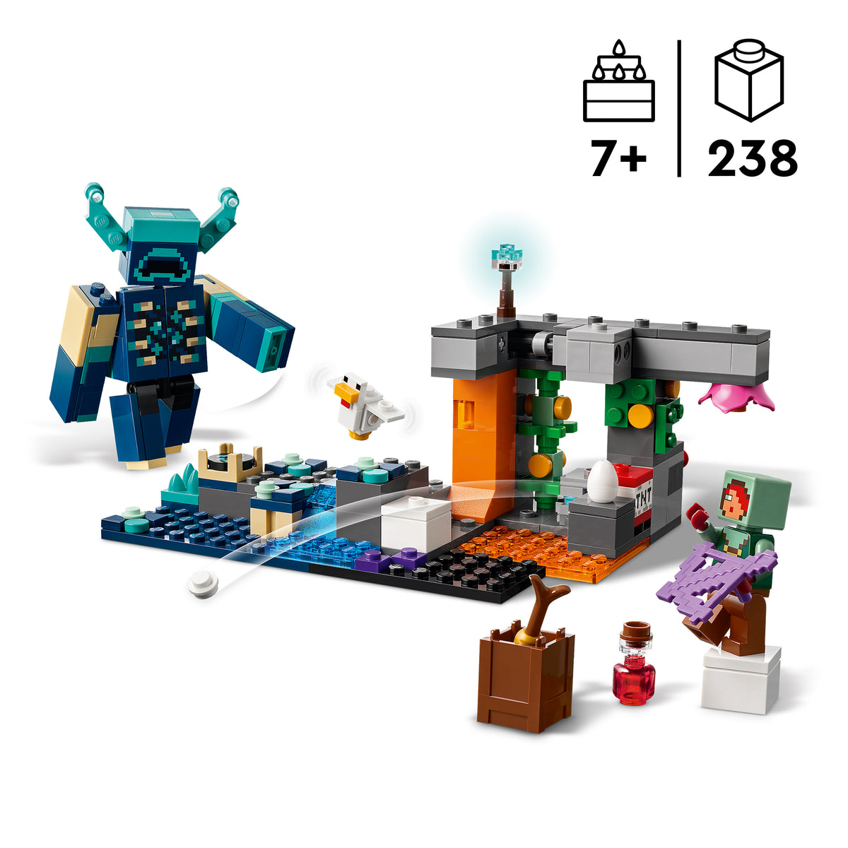 LEGO Minecraft 21274 Begegnung mit dem Wächter