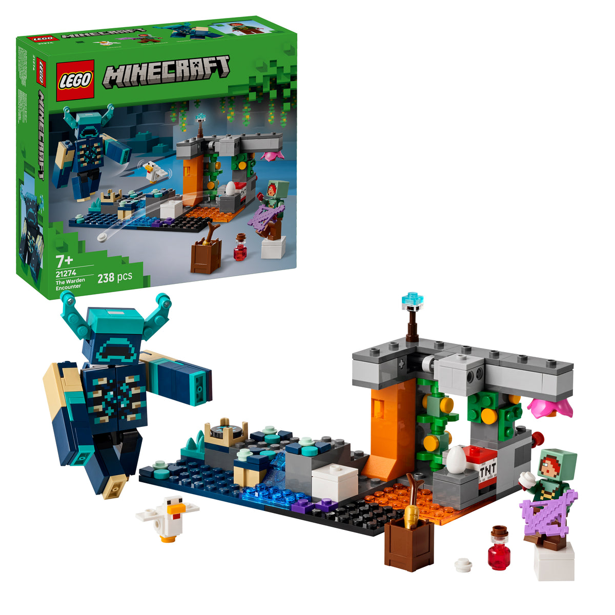 LEGO Minecraft 21274 Begegnung mit dem Wächter