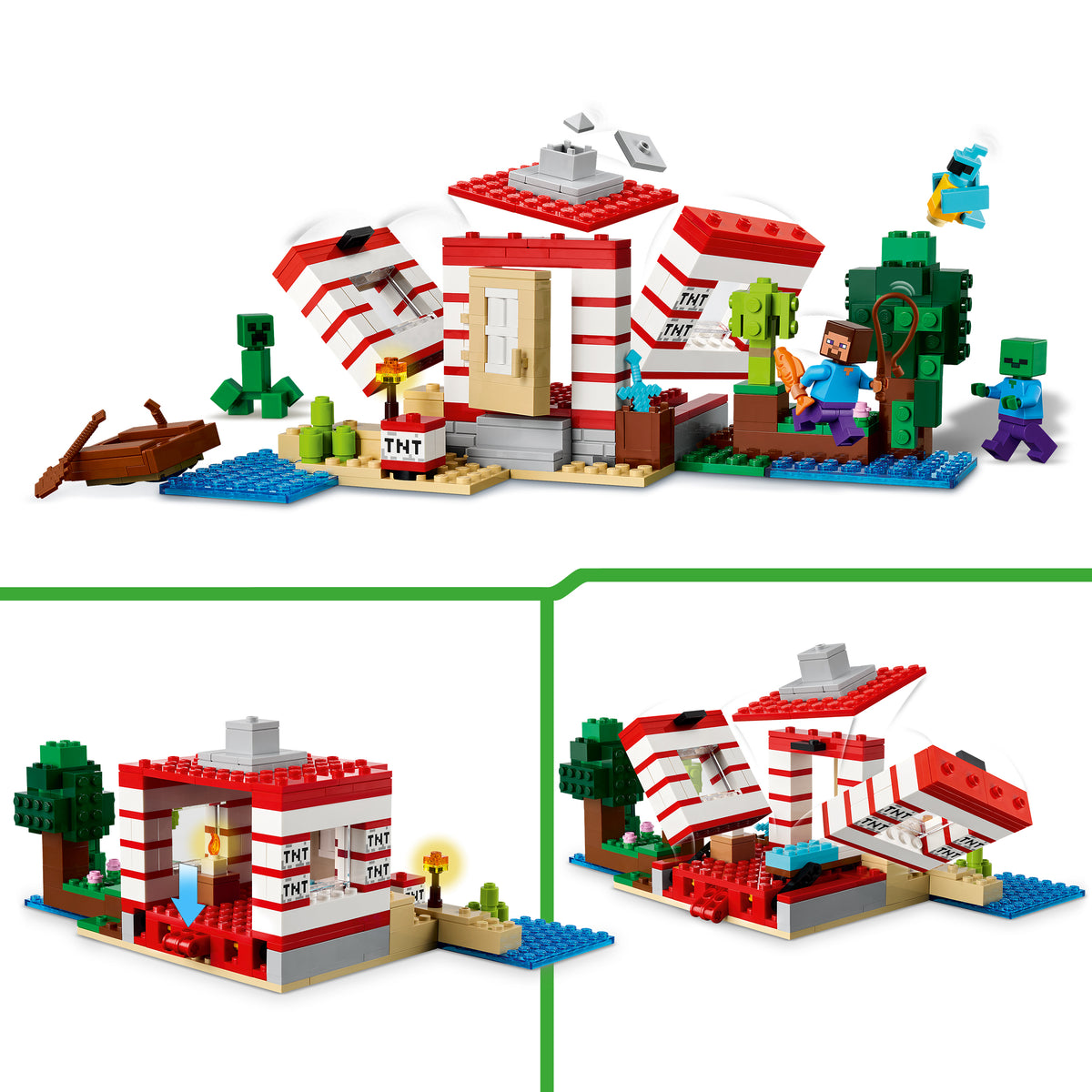 LEGO Minecraft 21275 Das TNT-Dschungelhaus