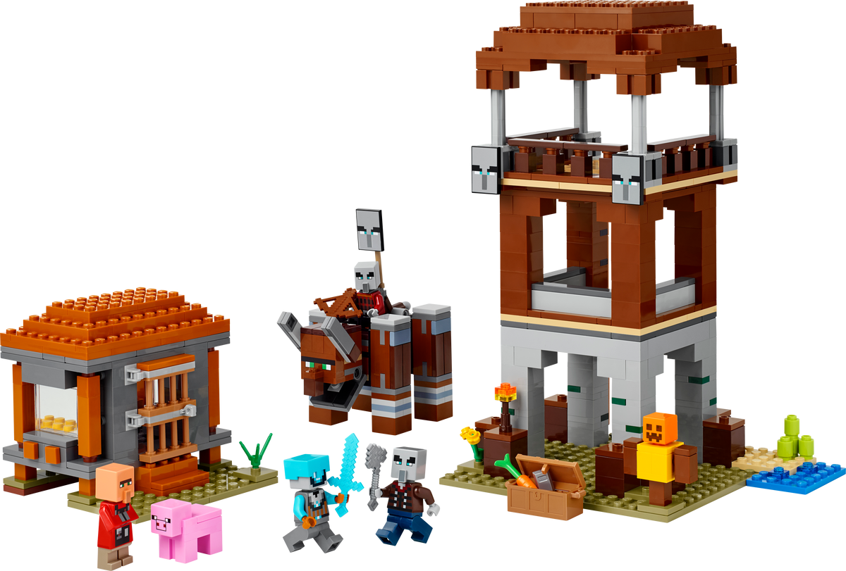 LEGO Minecraft 21278 Ein Verwüster am Plünderer-Außenposten