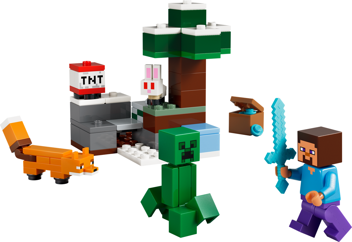 LEGO Minecraft 21583 Steves Abenteuer in der Taiga