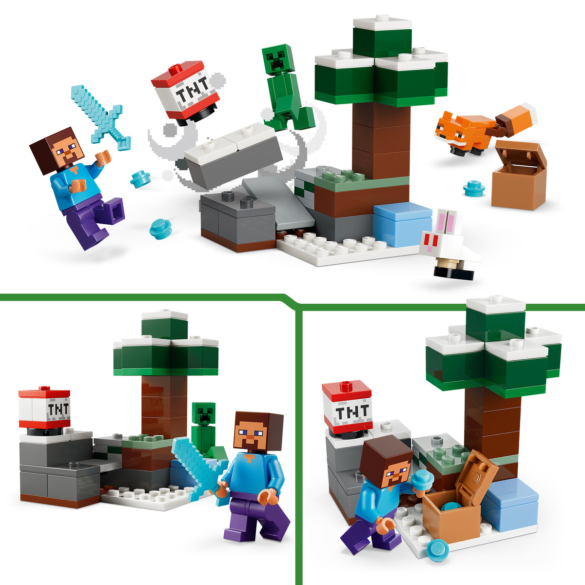 LEGO Minecraft 21583 Steves Abenteuer in der Taiga