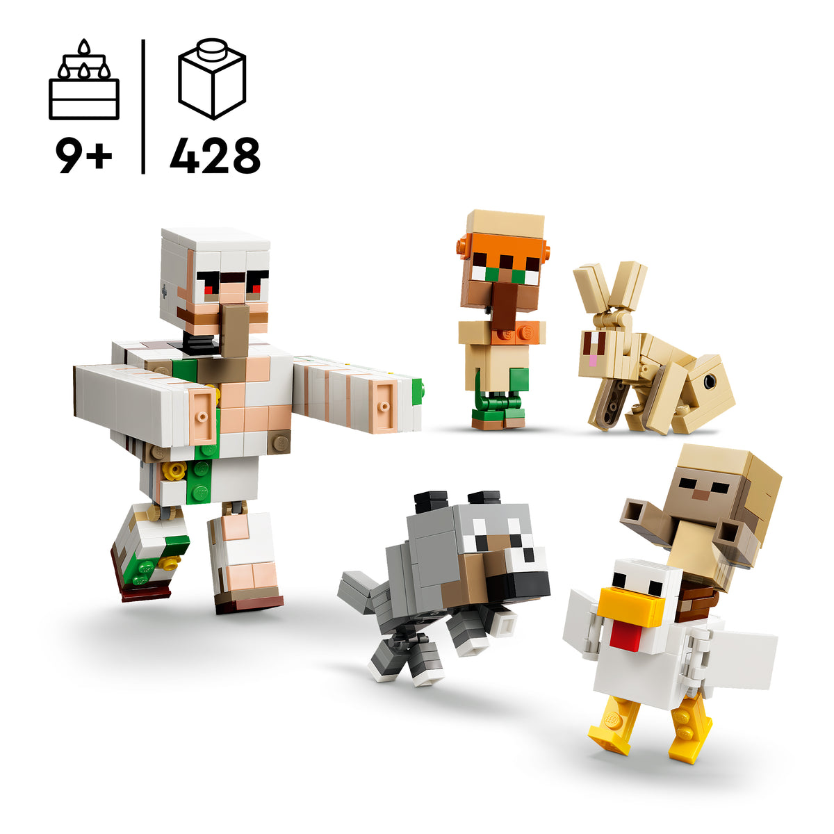 LEGO Minecraft 21592 Angriff des Hühnerreiters in der Wüste