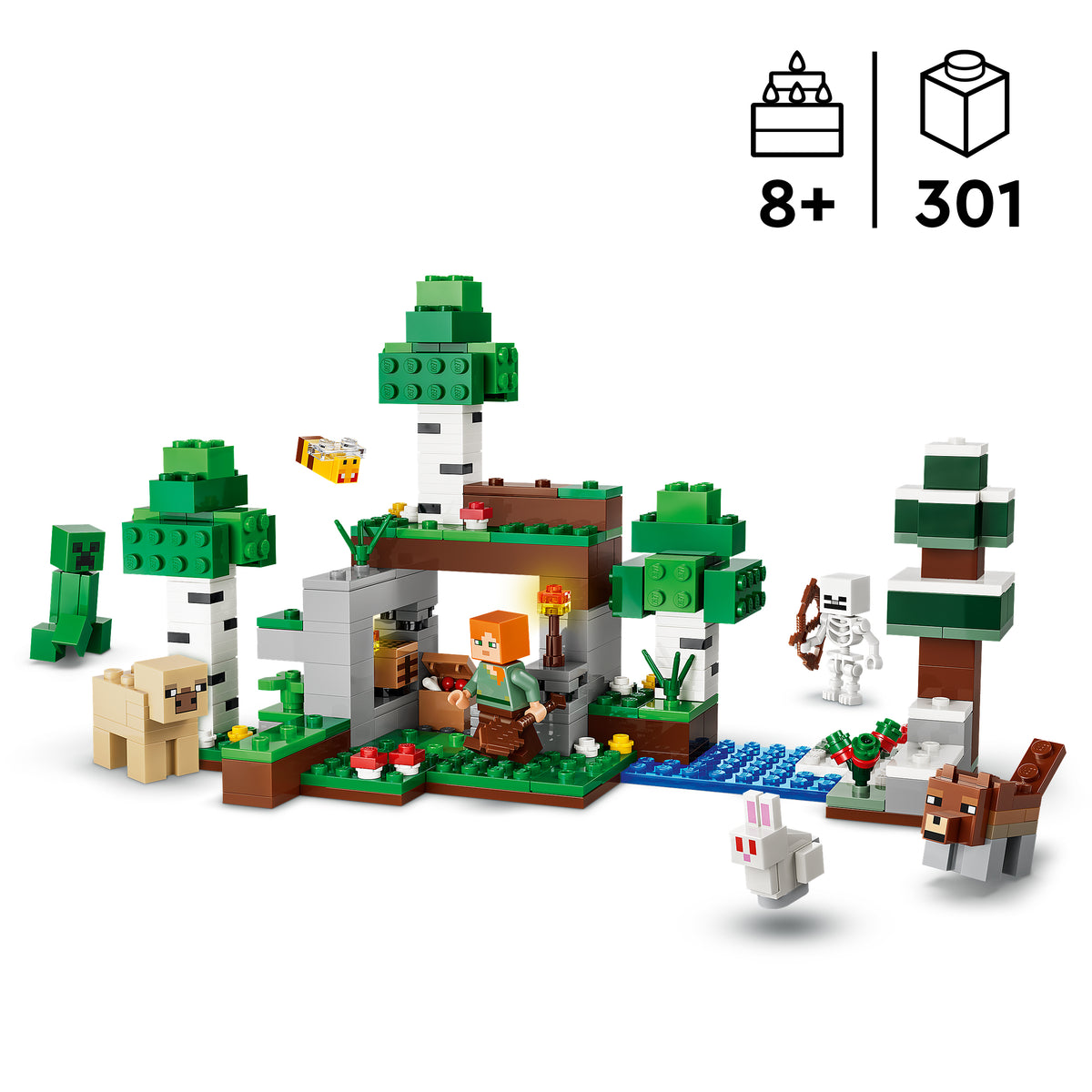LEGO Minecraft 21593 Erstes Abenteuer in der Nacht